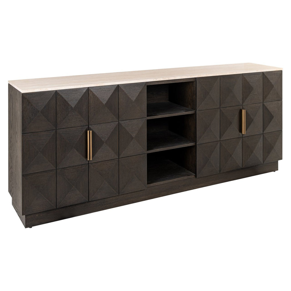Sideboard Claremont brown 4 - doors 2 - shelves - Canwell Interiors Limited - Richmond