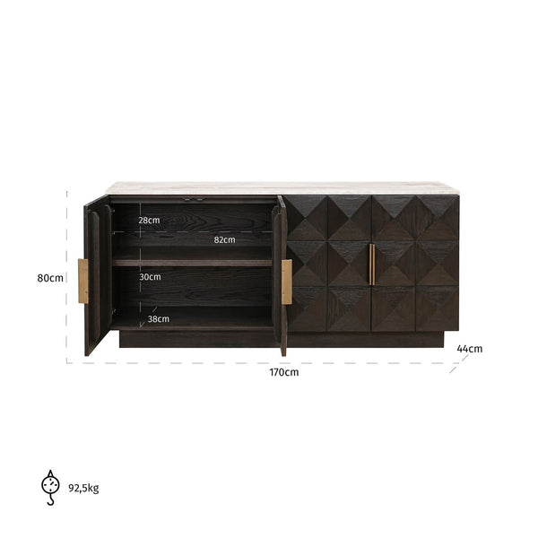 Sideboard Claremont brown - Canwell Interiors Limited - Richmond