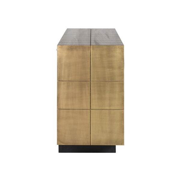 Ex-Display Collada Sideboard - Brushed Gold, 180cm wide - Richmond Interiors - Xshowhome