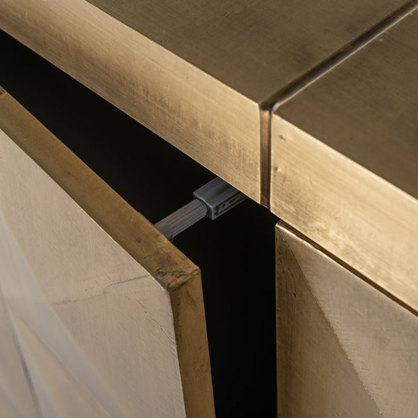 Ex-Display Collada Sideboard - Brushed Gold, 180cm wide - Richmond Interiors - Xshowhome