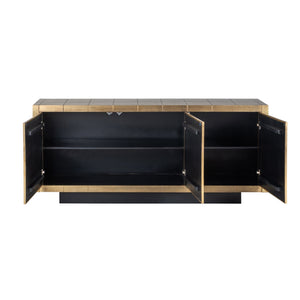 Ex-Display Collada Sideboard - Brushed Gold, 180cm wide - Richmond Interiors - Xshowhome