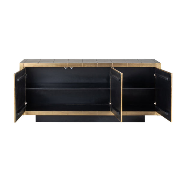 Ex-Display Collada Sideboard - Brushed Gold, 180cm wide - Richmond Interiors - Xshowhome