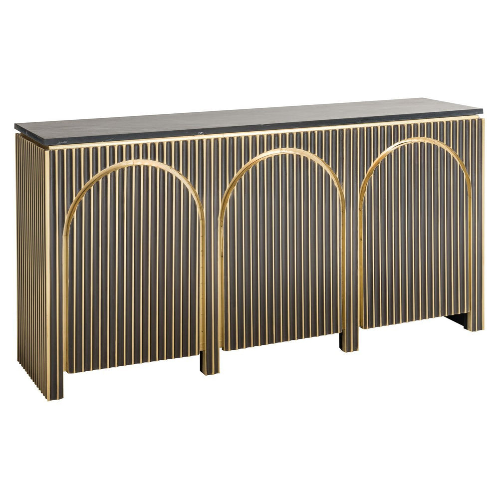 Sideboard Les Arcs brushed gold - Canwell Interiors Limited - Richmond