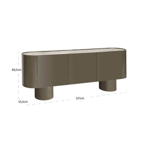 Sideboard Radley green 3 - doors - Canwell Interiors Limited - Richmond