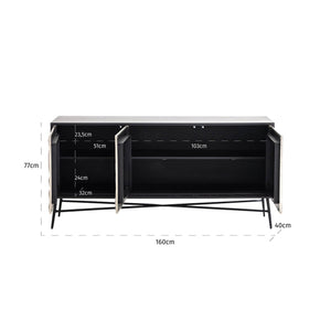 Sideboard Tetro Gold - Canwell Interiors Limited - Richmond