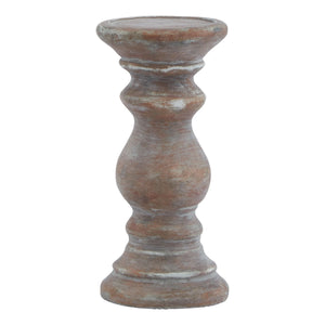 Siena Small Brown Column Candle Holder - Canwell Interiors Limited - Hills