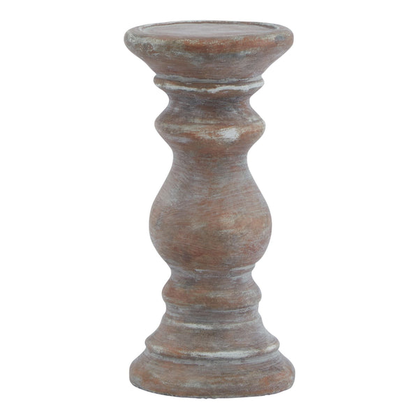 Siena Small Brown Column Candle Holder - Canwell Interiors Limited - Hills