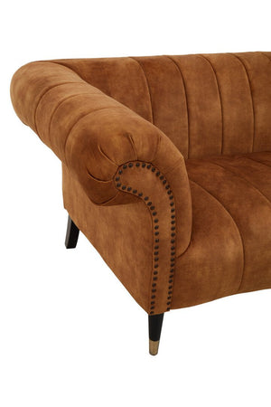 Siena Three Seat Gold Velvet Sofa - Canwell Interiors Limited - Xshowhome