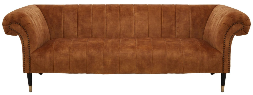 Siena Three Seat Gold Velvet Sofa - XShowhome Limited - Xshowhome