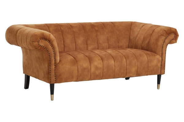 Siena Two Seat Gold Velvet Sofa - Canwell Interiors Limited - Xshowhome