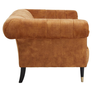 Siena Two Seat Gold Velvet Sofa - Canwell Interiors Limited - Xshowhome