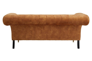 Siena Two Seat Gold Velvet Sofa - Canwell Interiors Limited - Xshowhome