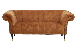 Siena Two Seat Gold Velvet Sofa - Canwell Interiors Limited - Xshowhome