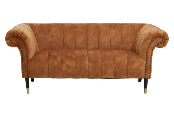 Siena Two Seat Gold Velvet Sofa - Canwell Interiors Limited - Xshowhome