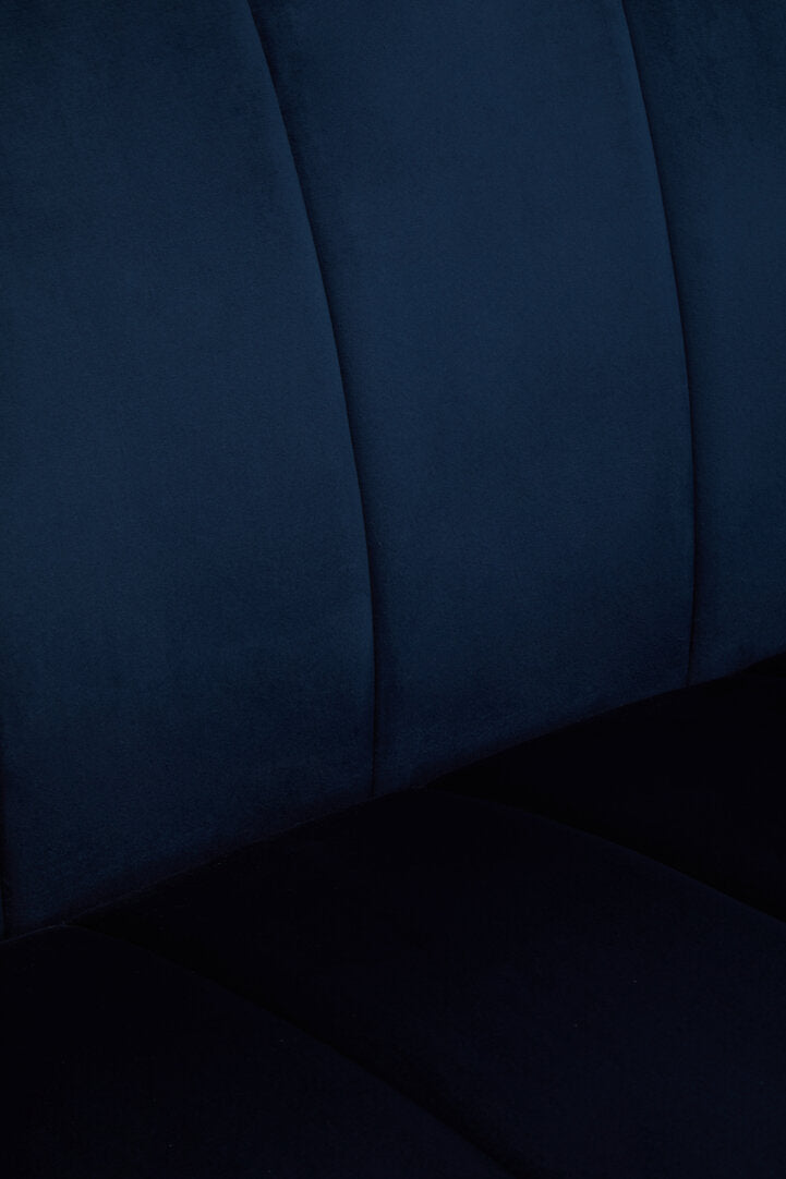 Siena Two Seat Midnight Blue Velvet Sofa - Canwell Interiors Limited - Xshowhome