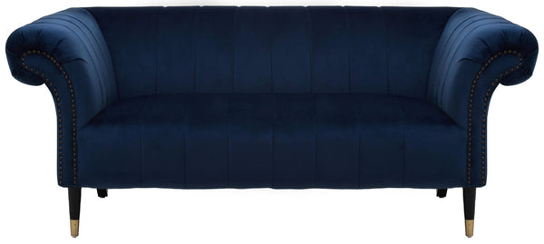 Siena Two Seat Midnight Blue Velvet Sofa - XShowhome Limited - Xshowhome