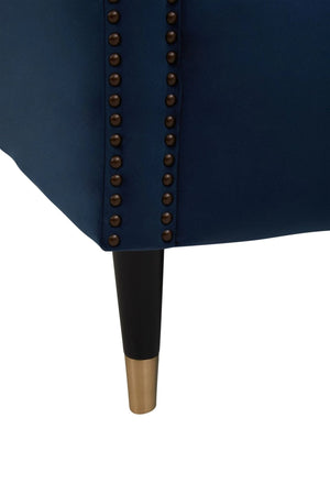 Siena Two Seat Midnight Blue Velvet Sofa - XShowhome Limited - Xshowhome