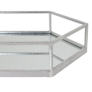 Silver Hexagon Set of Two Trays - Canwell Interiors Limited - Hills