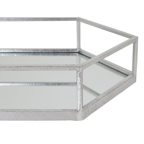 Silver Hexagon Set of Two Trays - Canwell Interiors Limited - Hills