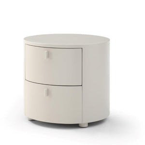 Sims Bedside Table - Matte Beige - Tommy Franks