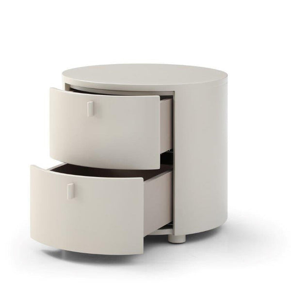Sims Bedside Table - Matte Beige - Tommy Franks