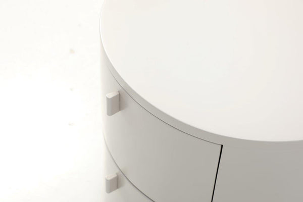 Sims Bedside Table - Matte Beige - Tommy Franks