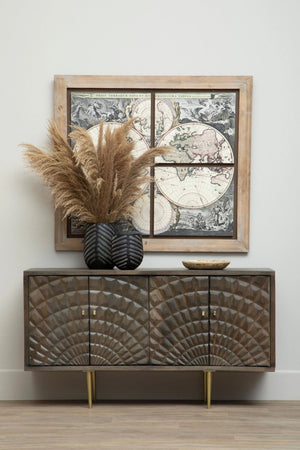 Sipari 4 Door Mango Wood Sideboard - XShowhome Limited - Xshowhome