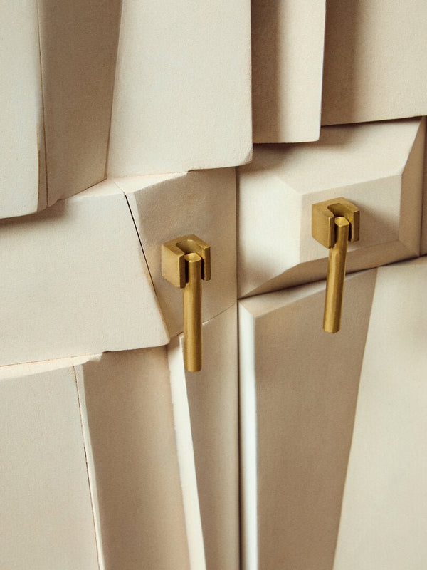 Sita Four Door Whitewash Mango Wood Abstract Sideboard - Canwell Interiors Limited - Xshowhome