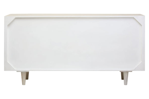 Sita Four Door Whitewash Mango Wood Abstract Sideboard - XShowhome Limited - Xshowhome