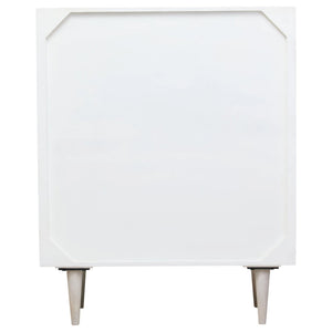 Sita Two Door Whitewash Mango Wood Abstract Cabinet - XShowhome Limited - Xshowhome