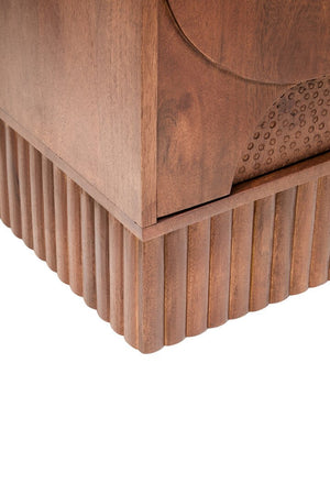 Siva Four Door Mango Wood Hammered Sideboard - Canwell Interiors Limited - Xshowhome