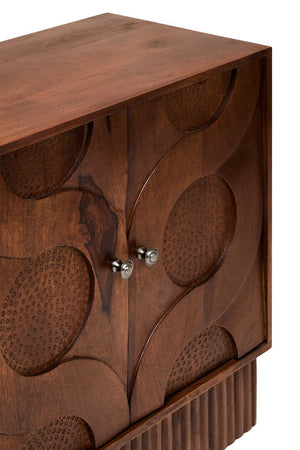 Siva Four Door Mango Wood Hammered Sideboard - Canwell Interiors Limited - Xshowhome