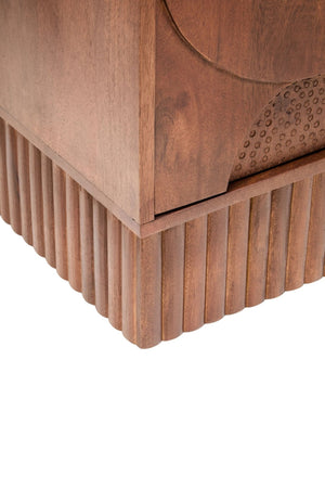 Siva Four Door Mango Wood Hammered Sideboard - XShowhome Limited - Xshowhome