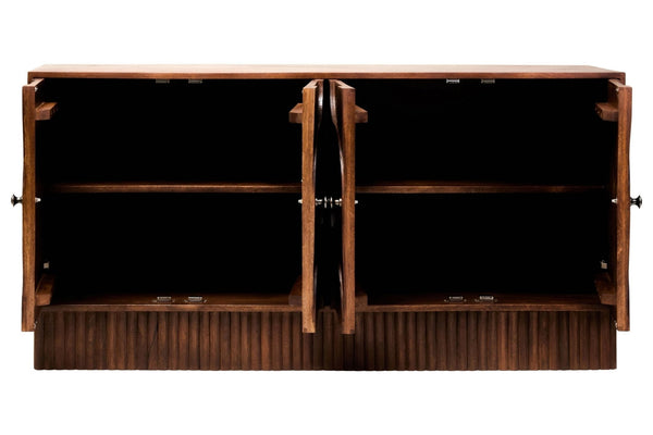 Siva Four Door Mango Wood Hammered Sideboard - XShowhome Limited - Xshowhome