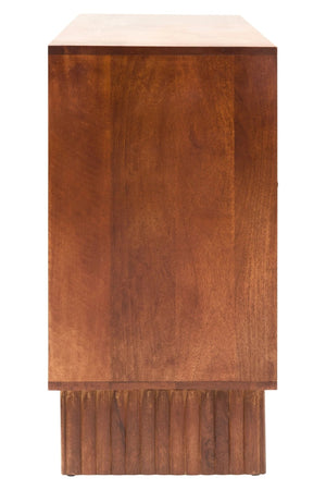 Siva Four Door Mango Wood Hammered Sideboard - XShowhome Limited - Xshowhome