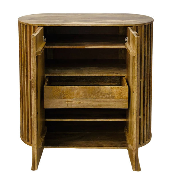Slatted 2 Door Highboard - XShowhome Limited - Jaipur