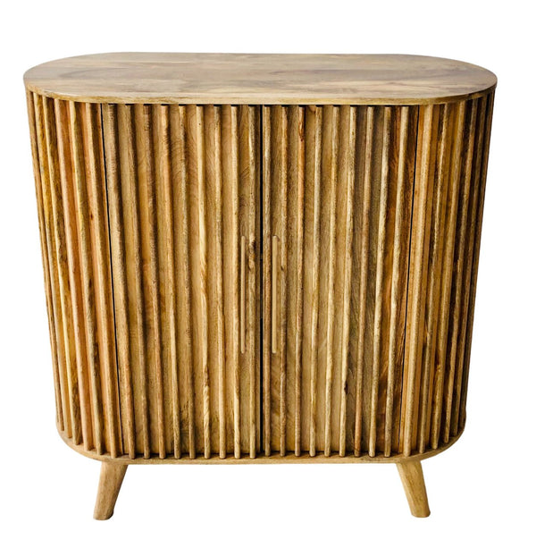 Slatted 2 Door Highboard - XShowhome Limited - Jaipur