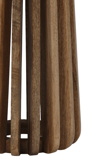 Slatted Round Side Table - XShowhome Limited - Jaipur