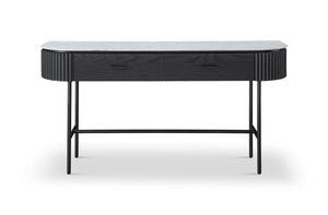 Lantine Marble Console Table - Matt Black - Tommy Franks