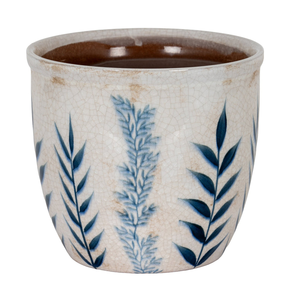 Small Blue Flora Planter Pot - Canwell Interiors Limited - Hills
