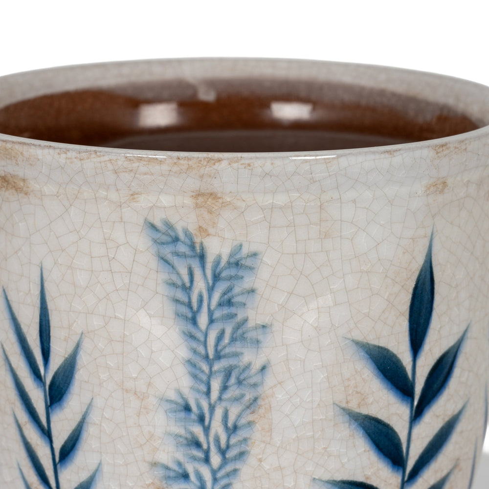 Small Blue Flora Planter Pot - Canwell Interiors Limited - Hills