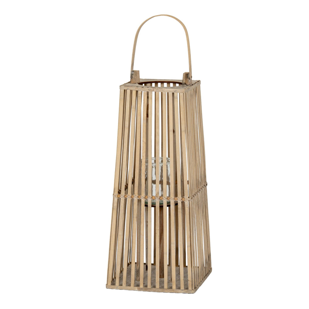 Small Silo Wicker Lantern with Glass Holder - Canwell Interiors Limited - Hills