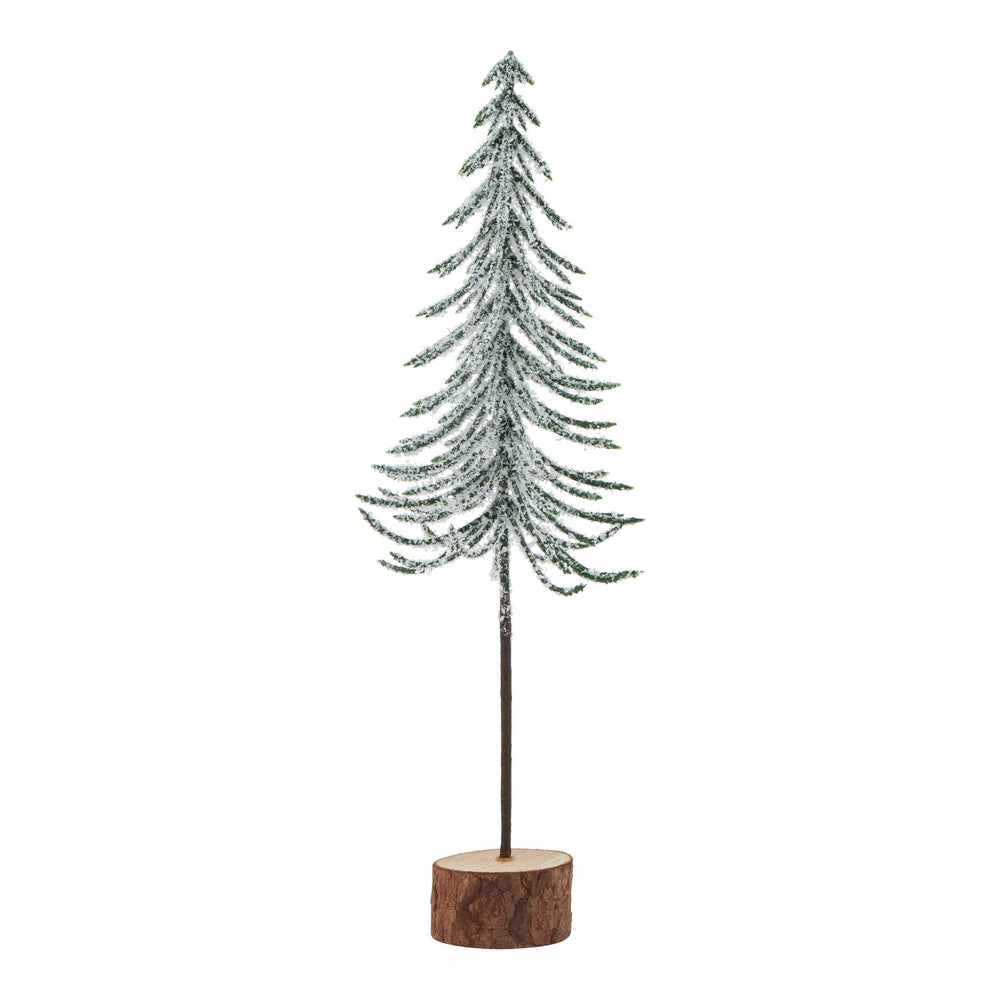 Small Snowy Spindle Tree in Wood Log - XShowhome Limited - Hills