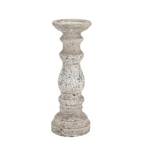 Small Stone Ceramic Column Candle Holder - Canwell Interiors Limited - Hills