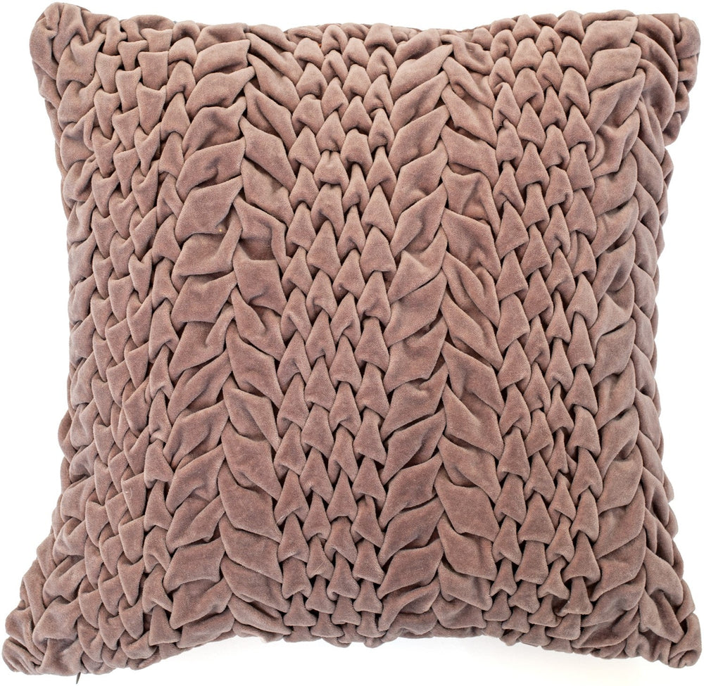 Smocked Velvet Cushion Mushroom - XShowhome Limited - Malini