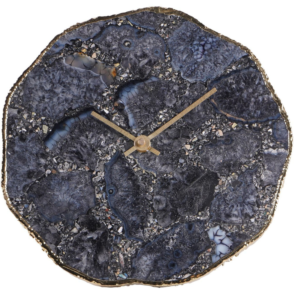 Smokey Agate Mantel Clock 20cm - XShowhome Limited - Libra