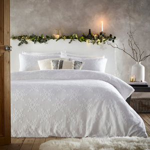 Snowflake Tufted Double Duvet Set White - Canwell Interiors Limited - Riva