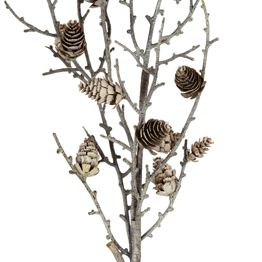 Snowy Winter Woodland Branch With Pinecones - Canwell Interiors Limited - Hills