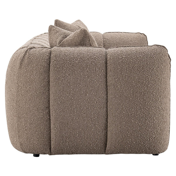 Sofa Hogan Mocca Chunky 3-seater Fire Retardant - XShowhome Limited - Richmond