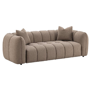 Sofa Hogan Mocca Chunky 3-seater Fire Retardant - XShowhome Limited - Richmond